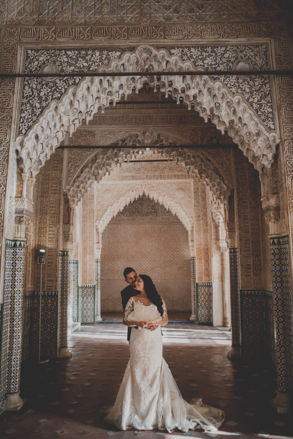 Sesión de post boda en la Alhambra de Granada. Reportaje post boda en Granada, por Fran Ménez Fotógrafo.