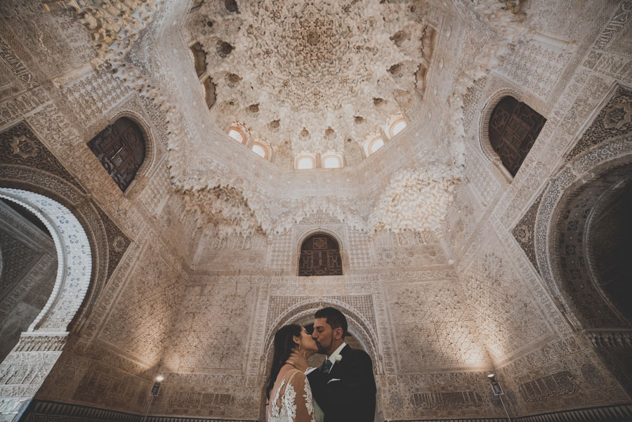 Sesión de post boda en la Alhambra de Granada. Reportaje post boda en Granada, por Fran Ménez Fotógrafo.