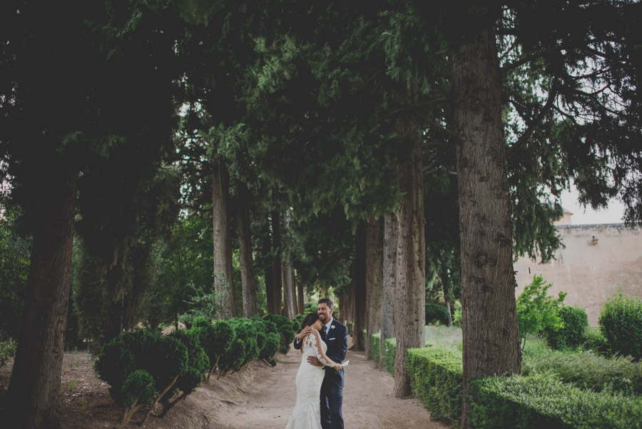 Sesión de post boda en la Alhambra de Granada. Reportaje post boda en Granada, por Fran Ménez Fotógrafo.
