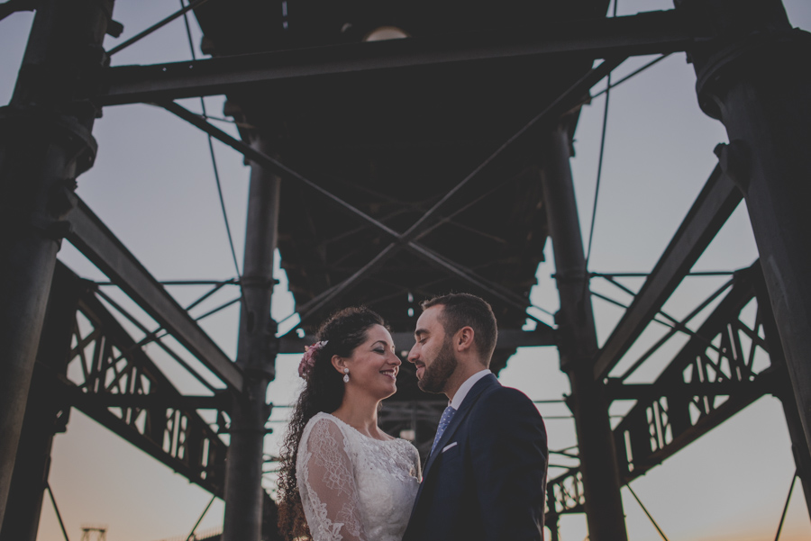 Post Boda en el Muelle del Tinto, Huelva. Fran Ménez fotógrafo de Bodas en Huelva